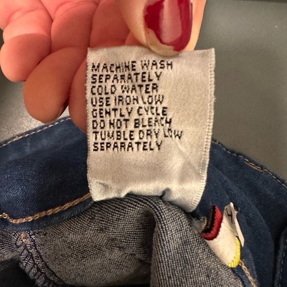 Tush Push Stretchy Denim Jeans, Junior Girls Size 7 - Picture 9 of 14